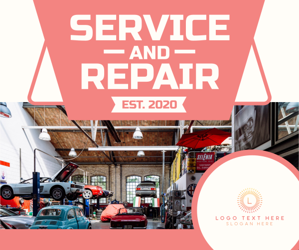 Auto Repair Service Facebook Post Design Image Preview