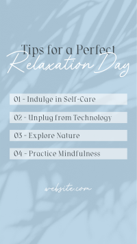 Tips for Relaxation Instagram story Image Preview