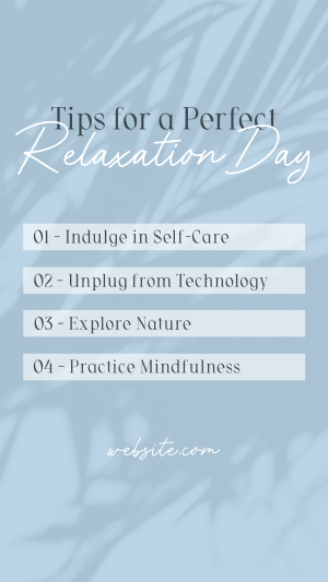 Tips for Relaxation Instagram story Image Preview