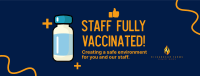 Vaccinated Staff Announcement Facebook Cover Image Preview