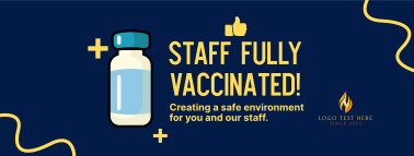 Vaccinated Staff Announcement Facebook cover
