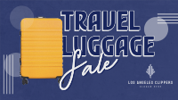 Travel Luggage Discounts Facebook Event Cover Design