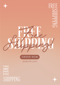 Dainty and Simple Shipping Poster Image Preview