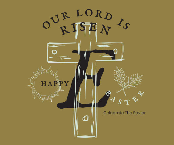 Lord Is Risen Facebook Post Design Image Preview