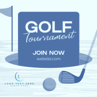 Simple Golf Tournament Instagram Post Design