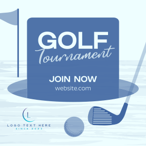 Simple Golf Tournament Instagram post Image Preview