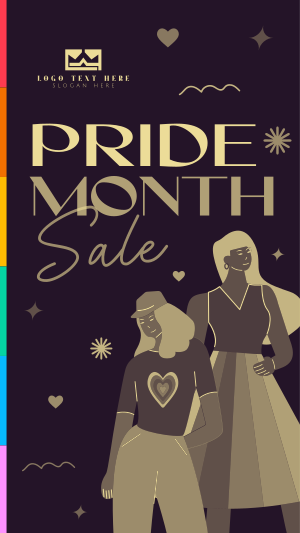 Pride Month Sale Facebook story Image Preview