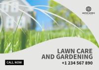 Lawn and Gardening Service Postcard Image Preview