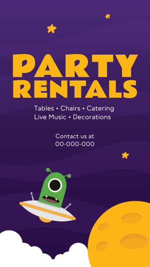 Party Rentals For Kids Instagram story Image Preview