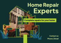 Home Repair experts Postcard Design