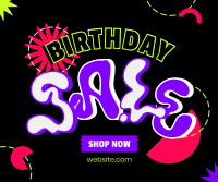 Hippie Birthday Sale Facebook Post Image Preview
