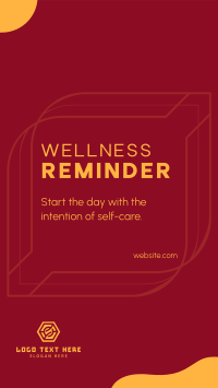 Wellness Self Reminder YouTube short Image Preview