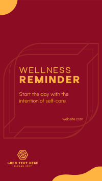 Wellness Self Reminder YouTube Short Preview