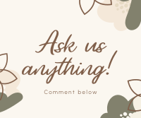 Floral Minimalist Enquiry Facebook post Image Preview