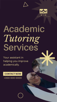 Academic Tutoring Service Facebook Story Design