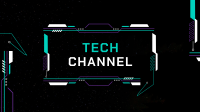 Cyber Speech Tech YouTube Banner Design