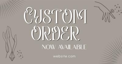 Order Custom Jewelry Facebook ad Image Preview