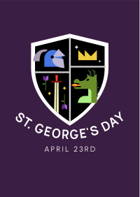 St. George's Day Shield Flyer Image Preview