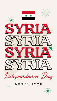 Syria Independence Day YouTube short Image Preview