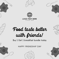 Quality Friends Quality Foods  Instagram Post Design