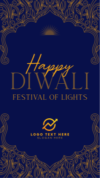 Elegant Diwali Frame YouTube short Image Preview