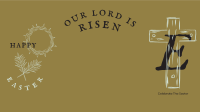 Lord Is Risen Zoom Background Design