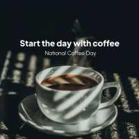 Start with Coffee Instagram post Image Preview