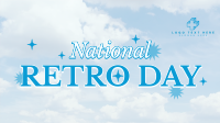 National Retro Day Clouds Animation Image Preview