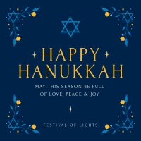 Hanukkah Festival Instagram Post Design