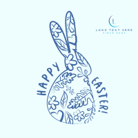 Easter Rabbit Instagram Post Design