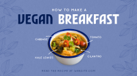  Vegan Breakfast Recipe Animation Preview