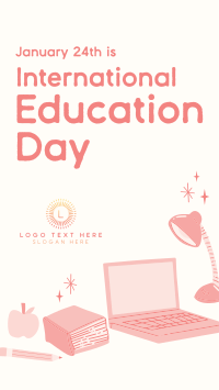Cute Education Day YouTube short Image Preview