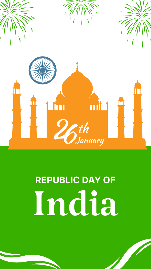 Indian Republic Day Landmark Instagram Story Design Image Preview