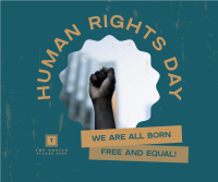 Human Rights Protest Facebook Post Design