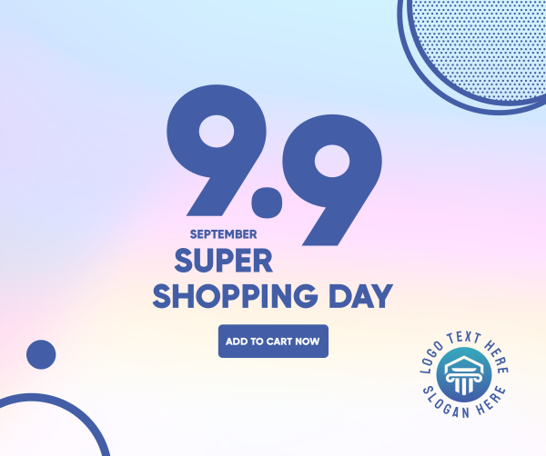 9.9 Shopping Day Facebook Post Design Image Preview