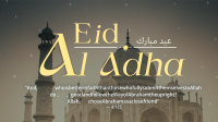 Eid Al Adha Quran Quote Facebook event cover Image Preview