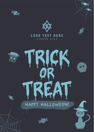 Cute Trick or Treat Poster Image Preview