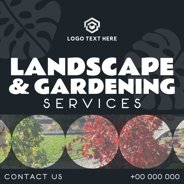 Landscape & Gardening Instagram Post Design