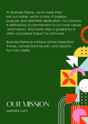 Our Mission Abstract Shapes Flyer Image Preview