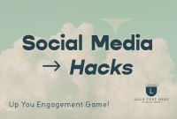 Social Media Hacks Pinterest board cover Image Preview