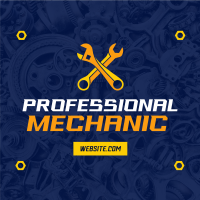 Professional Auto Mechanic Linkedin Post Image Preview