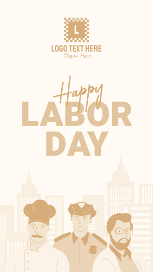 Happy Labor Day Instagram story