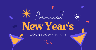 New Year Countdown Facebook ad