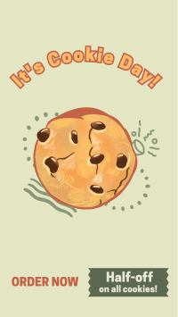 Cookie Day Illustration Instagram Story Design