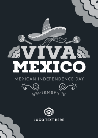 Viva Mexico Sombrero Flyer Image Preview