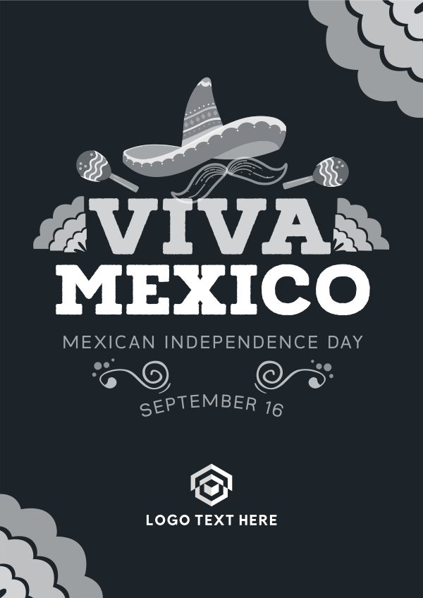 Viva Mexico Sombrero Flyer Design