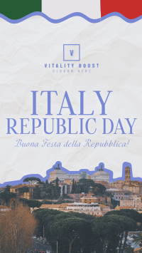 Elegant Italy Republic Day Instagram reel Image Preview