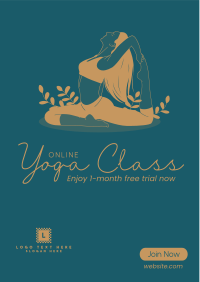 Online Yoga Class Flyer Image Preview