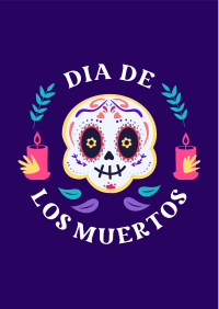 Day of the Dead Badge Flyer Image Preview