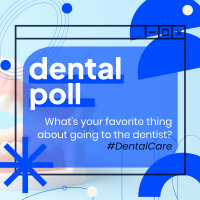 Dental Care Poll Instagram Post Design